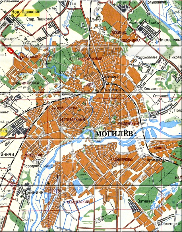 Транспорт в могилеве карта